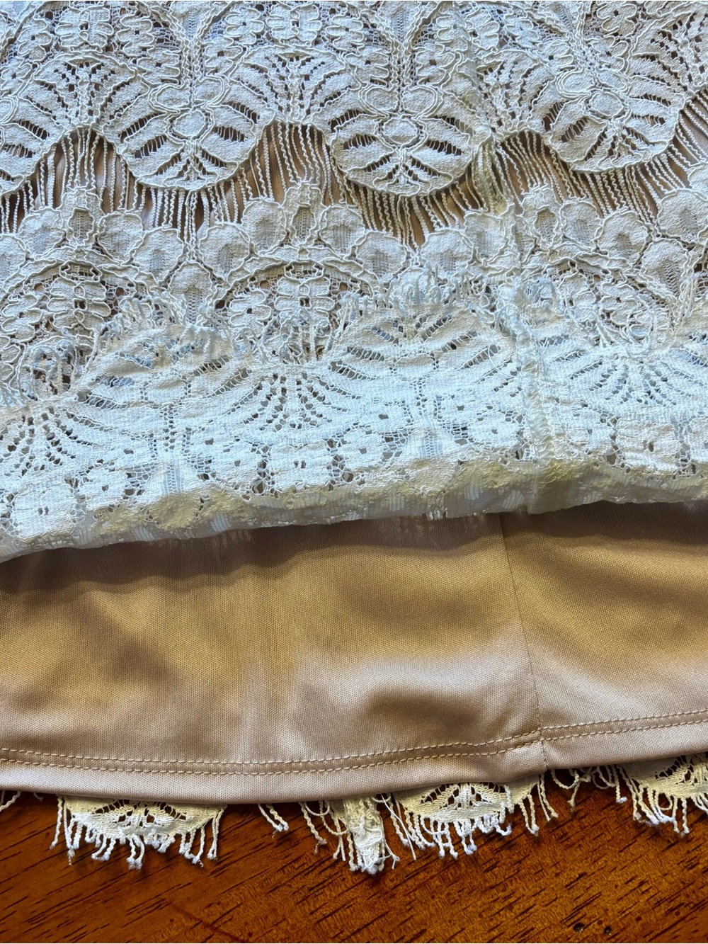 Jessica Howard Ivory Lace Lined Midi Sheath Dress size 16 - Picture 11 of 12